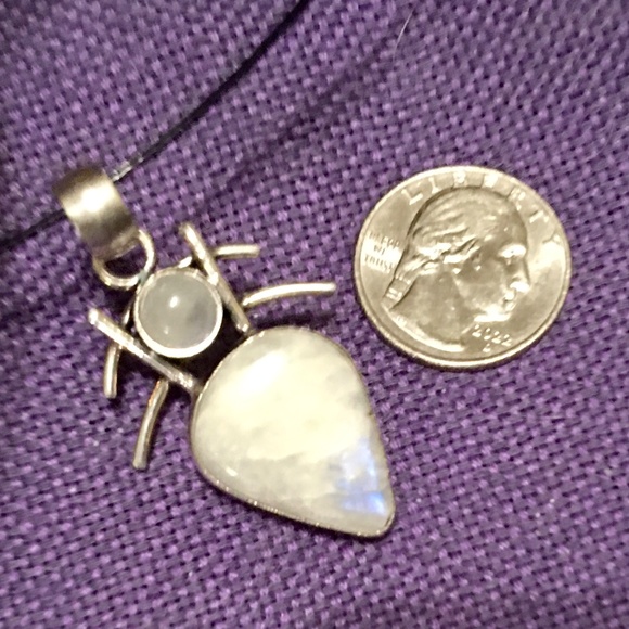 Sale! Silver Rose Quartz and Moonstone Pendant Natural Stones - bundle only. - Picture 3 of 3